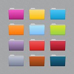 Colored folders