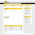 Yellow admin template