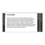 Simple black & white accordion
