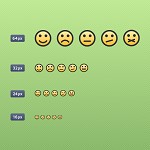 Simple smile icons