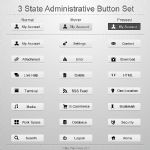 3 State Administrative Button Set