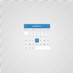 Blue calendar