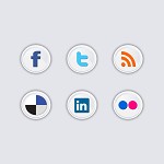 6 social icons