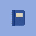 Blue book icon