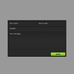 Dark grey message form