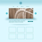 Simple blue portfolio