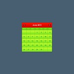 Red green calendar